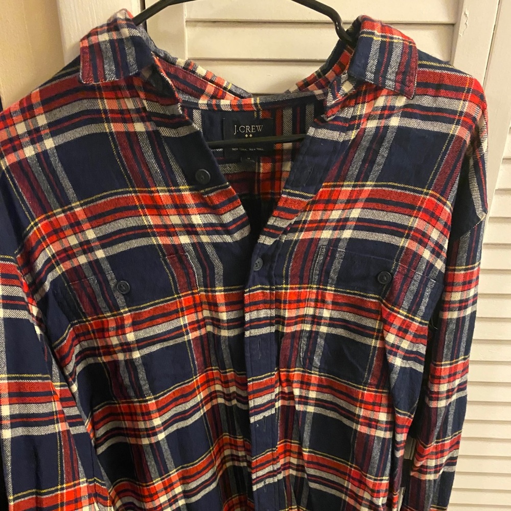 Nice flannel button down.